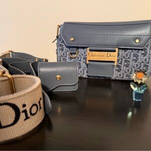 NEW Gray Crossbody Shoulder Bag Purse with Guitar Strap.